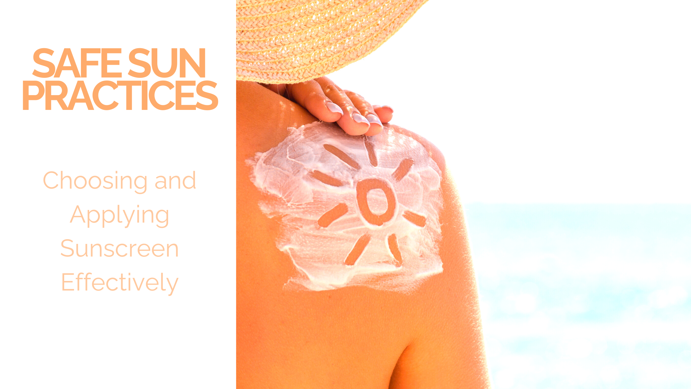 woman applying sun lotion to her shoulder