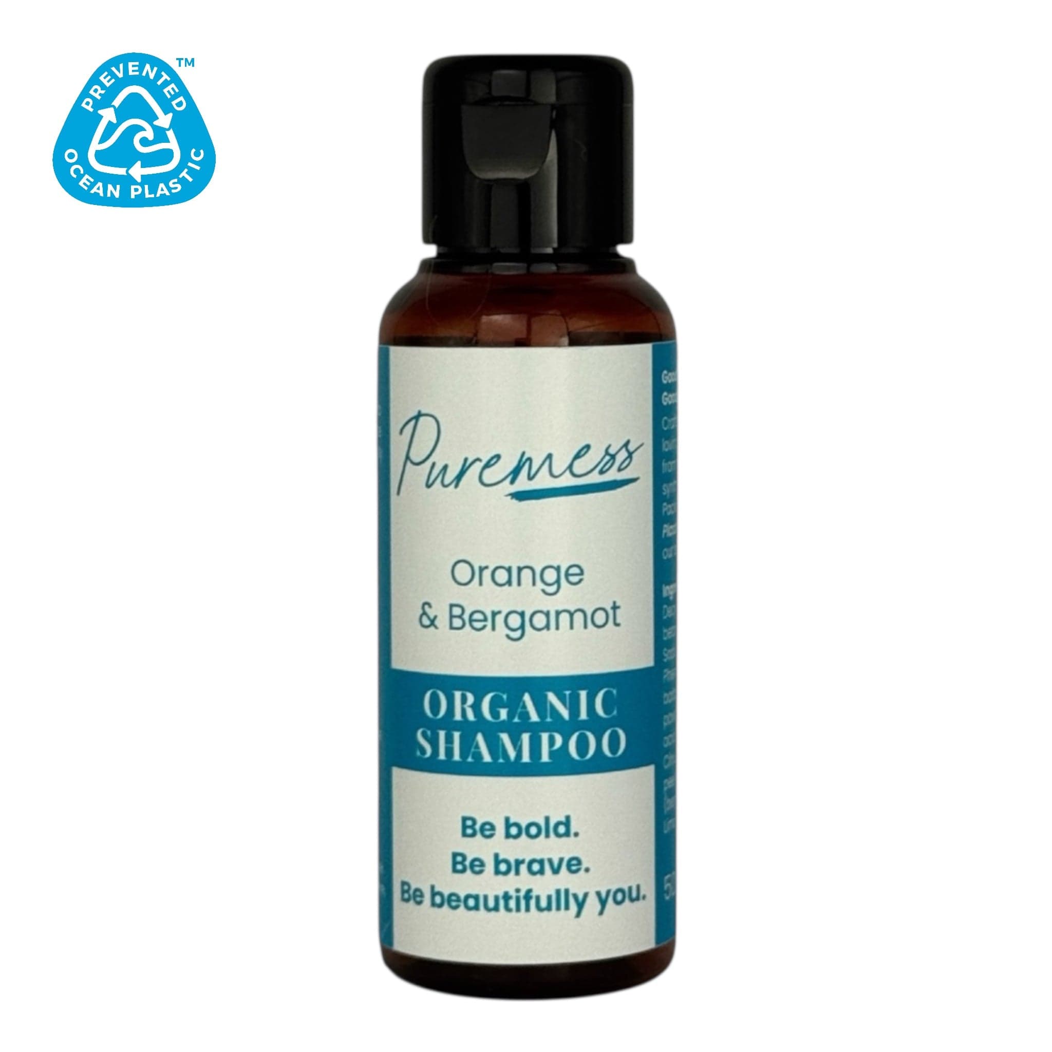 Puremess Orange & Bergamot Organic Shampoo with sustainable packaging for natural skincare and eco-friendly beauty, handmade . - Orange & Bergamot Shampoo - PUREMESS SKINCARE
