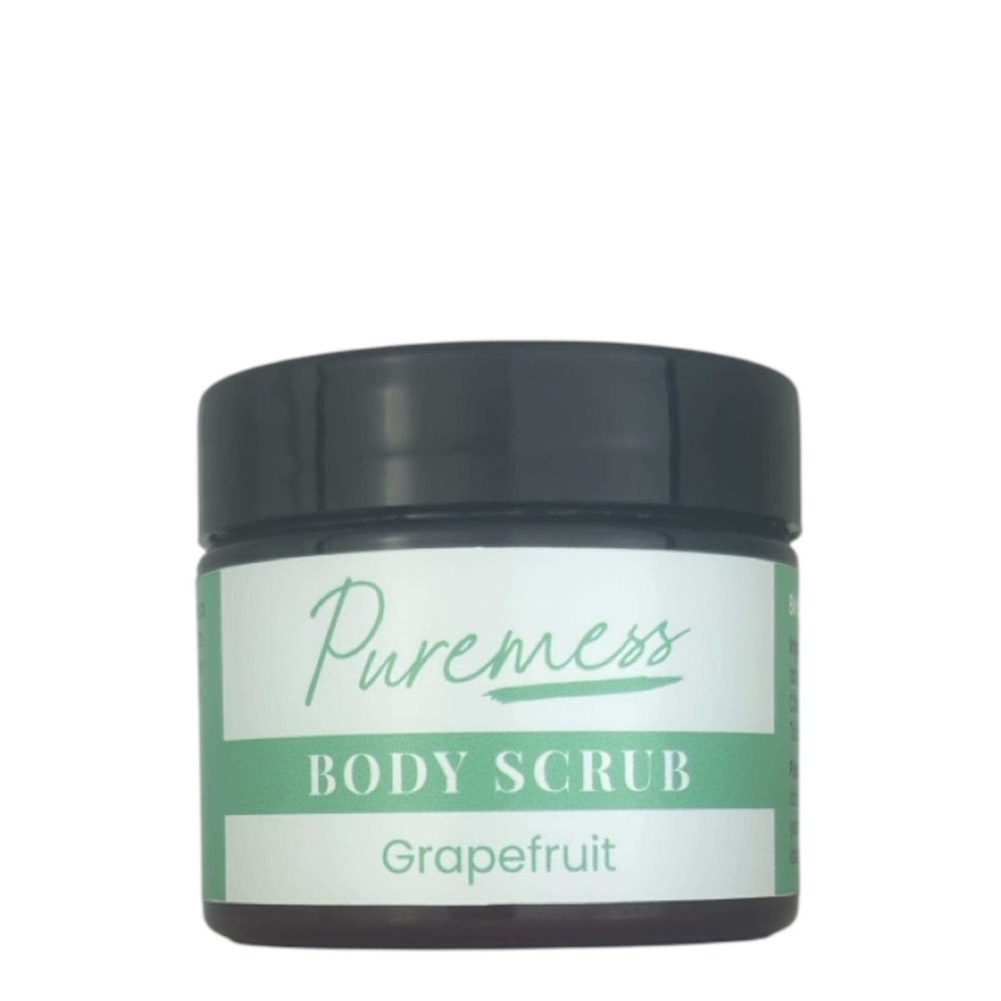 Puremess Grapefruit Body Scrub with botanical ingredients in eco-friendly beauty packaging, handmade in the UK. - Grapefruit Body Scrub - PUREMESS SKINCARE