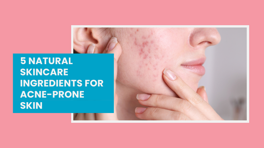 woman with her hands on her face, turned to the side, showing off acne on her cheek