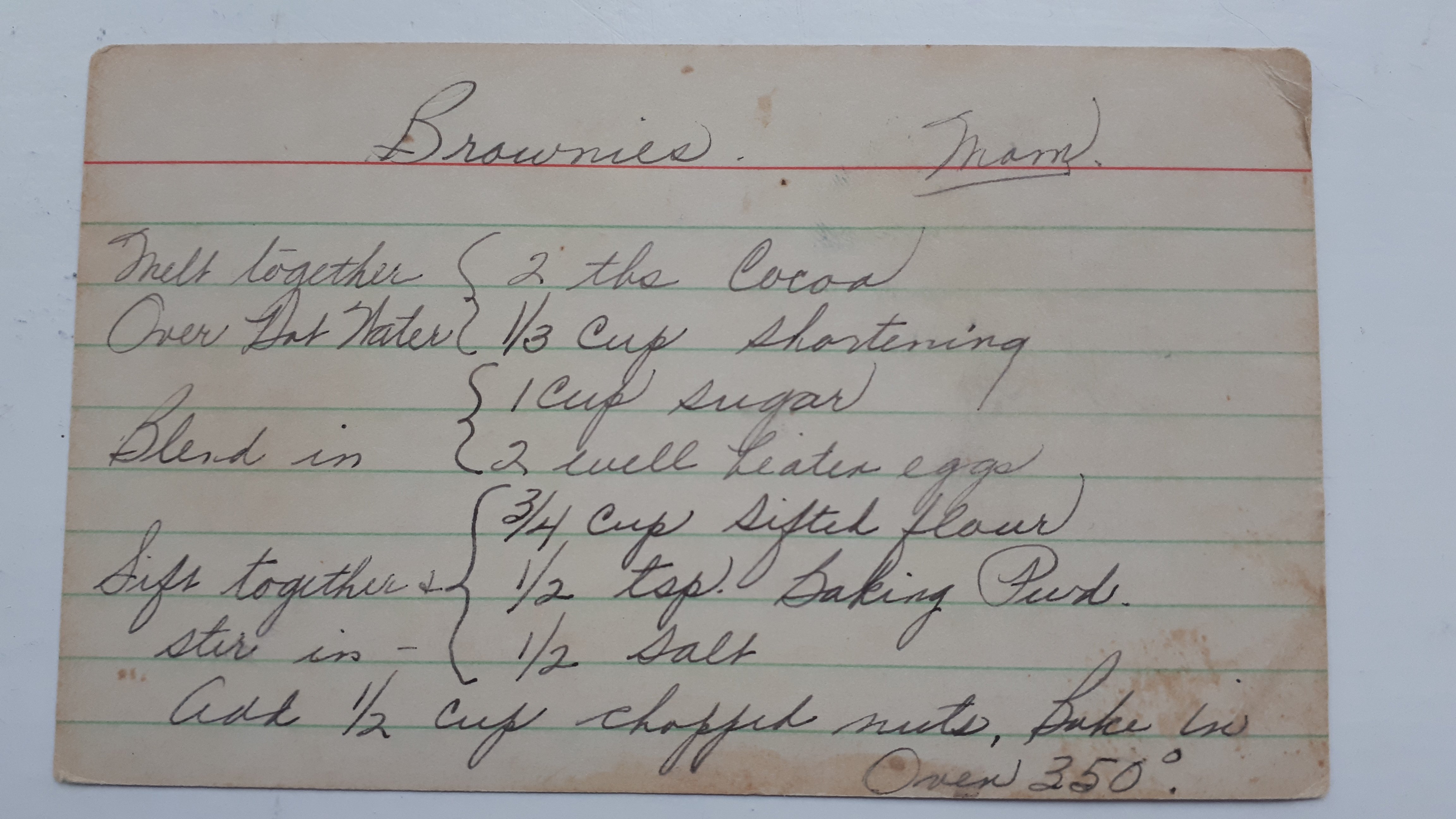 Grandma Pearl's Brownies