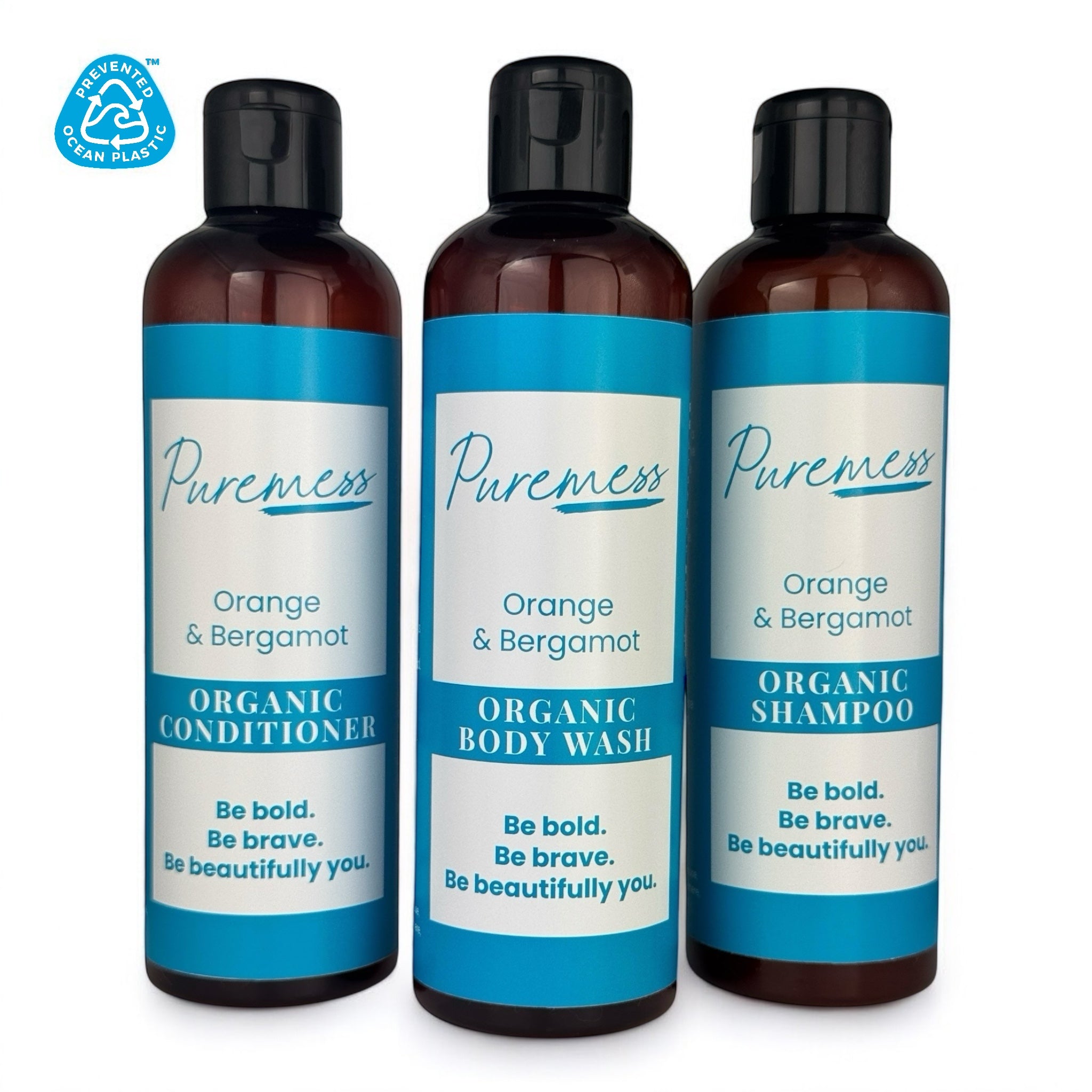 Men’s Organic Orange & Bergamot Hair & Body Bundle – 3 x 250ml