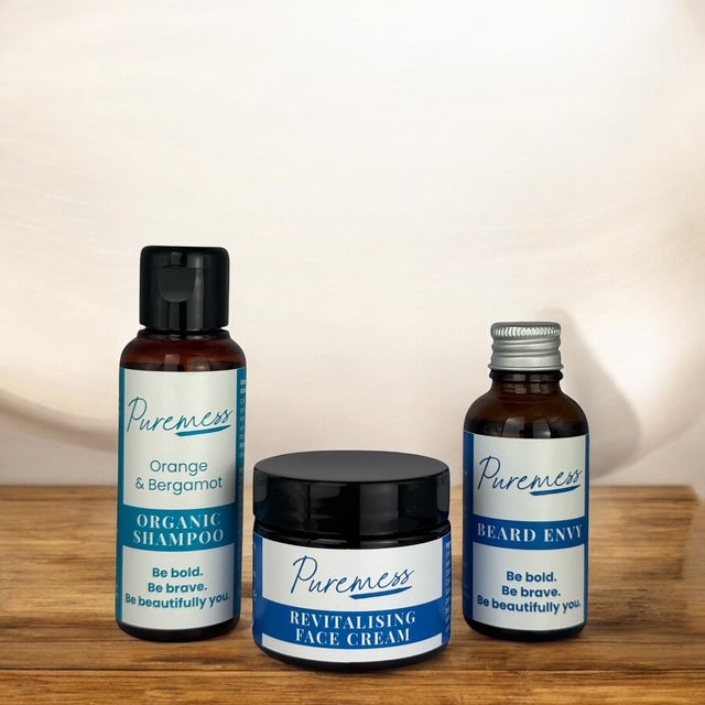 Men’s Grooming Bundle – Beard Oil, Body Wash & Face Cream